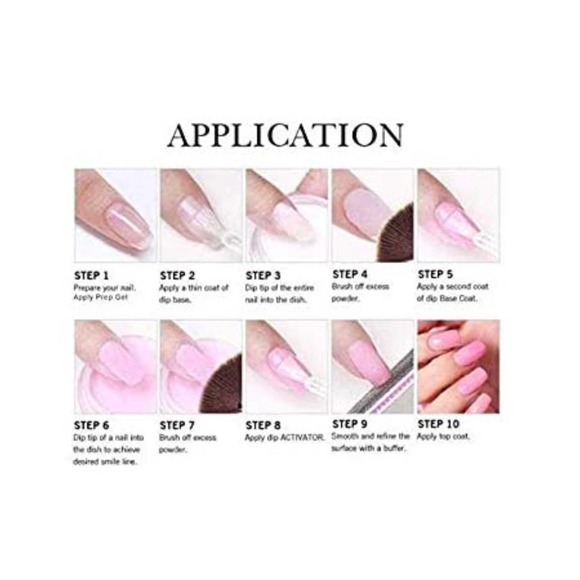 NEW Triple Vitamin Dip Liquid Set 4 bottles + Super french white Dipping Powder - Picture 3 of 3